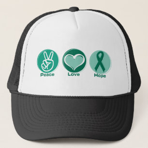 Casquette Espoir de vert d'amour de paix