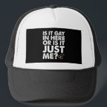 Casquette Est-Ce Gay Dans Ici Ou Est-Ce Juste Moi LGBT Pride<br><div class="desc">Est-Ce Gay Dans Ici Ou Est-Ce Juste Moi LGBT Pride</div>