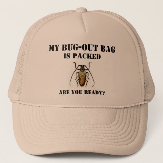 Casquette est-ce que, mon sac d'Insecte-, est emballé, est (Devant)