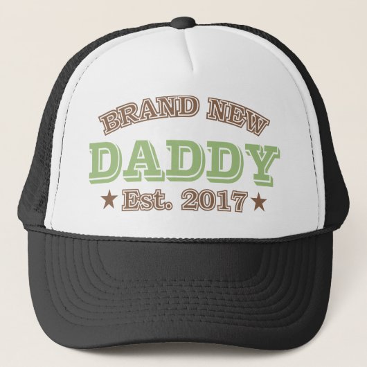 Casquette Est tout neuf de papa. 2017 (vert) (Devant)