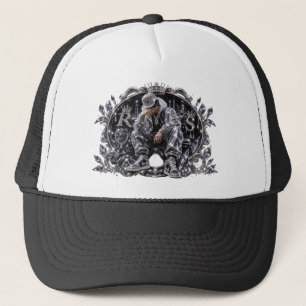 Casquette esthétique de streetwear diamant de mentalité de r
