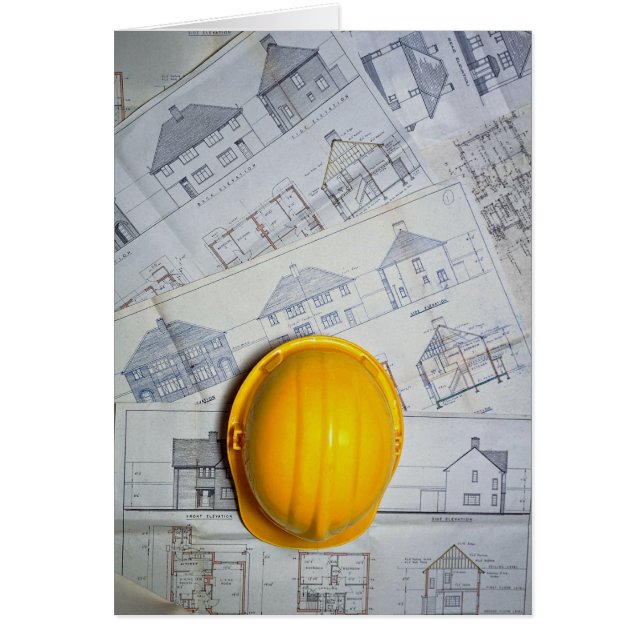 casquette et plans de l'architecte (Devant)