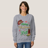 Casquette et Sweatshirt de bottes de Noël (Devant entier)