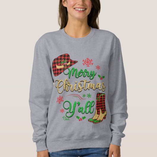 Casquette et Sweatshirt de bottes de Noël (Devant)