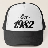 Casquette établi 1982 - anniversaire (Devant)