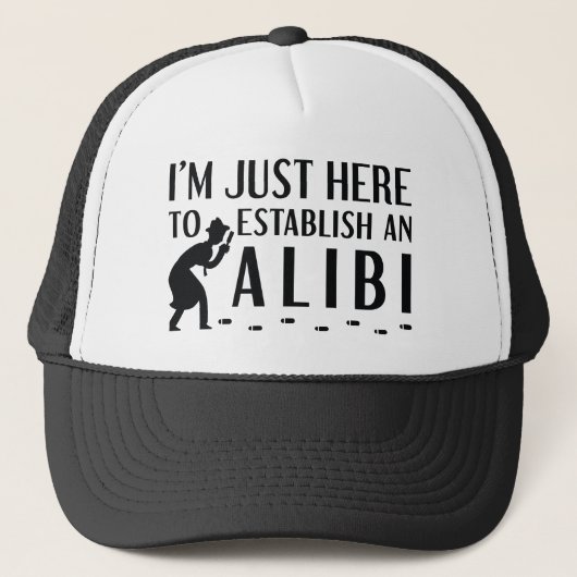 Casquette Établir un alibi (Devant)