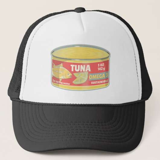 Casquette Étanche de thon en conserve de poisson rétro (Devant)