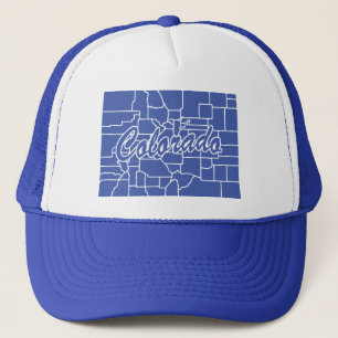 Casquette État Du Colorado Forme Chapeau Trucker