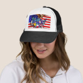 Casquette États des Etats-Unis de drapeau d'Eagle USA (En situation)