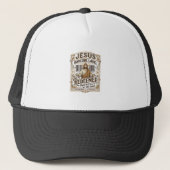 Casquette Étiquette de code-barres Jésus Rédimé Jésus Code-b (Devant)