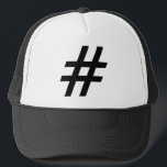 Casquette étiquette de gâchis de lettre de symbole des<br><div class="desc">étiquette de gâchis de lettre de symbole des textes de hashtag</div>
