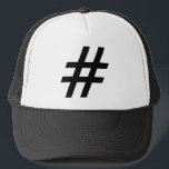 Casquette étiquette de gâchis de lettre de symbole des<br><div class="desc">étiquette de gâchis de lettre de symbole des textes de hashtag</div>