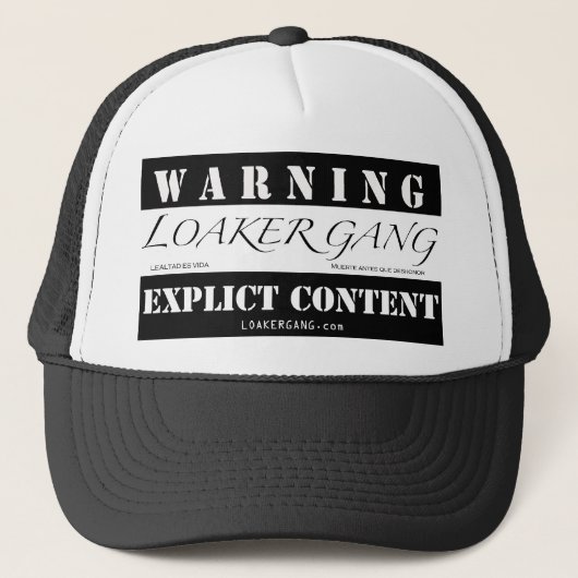 Casquette Étiquette de Loaker (Devant)