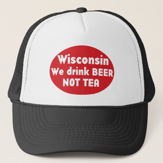 Casquette Étiquette rouge du Wisconsin (Devant)