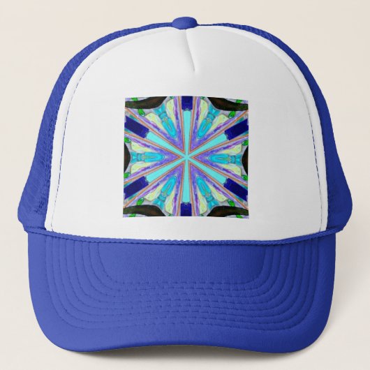 casquette étoile bleu à six côtés (Devant)