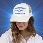 Casquette Etoile bleue et blanche de David Stand avec Casque<br><div class="desc">Etoile bleue et blanche de David Stand avec Casquette d'Israël</div>