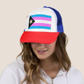Casquette Étoile de drapeau de la Trans Pride (En situation)