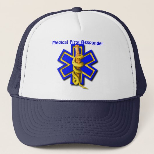 Casquette Étoile de SME répondeur Médicale de la vie de (Devant)