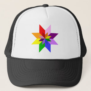 Casquette Étoile multicolore : Huit points :