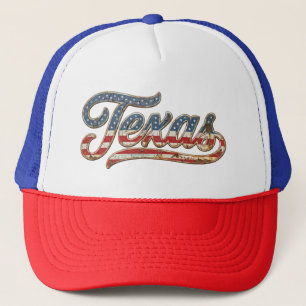 Casquette Étoiles et bandes patriotiques vintage du Texas, r