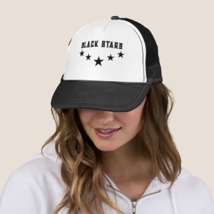 Casquette Étoiles noires de nuit dans le ciel
