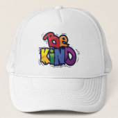 Casquette Être gentil | LGBTQ | Arc en ciel | Mois de la fie (Devant)