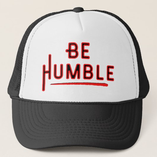 Casquette Être humble dans le style et l'esprit pointe la mo (Devant)