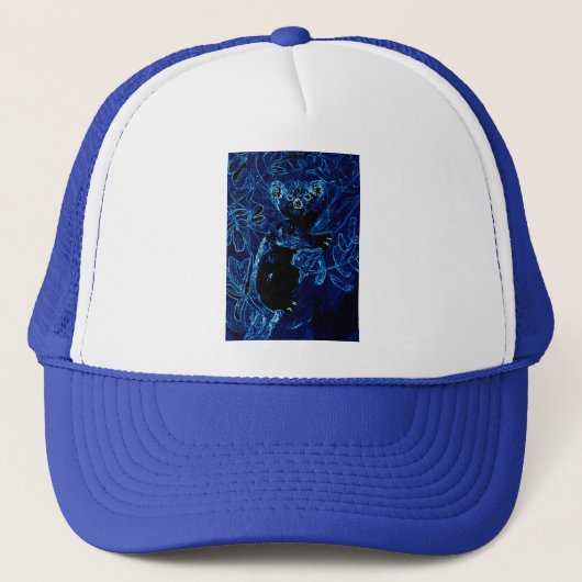 Casquette Étreinte bleue d'arbre de koala (Devant)