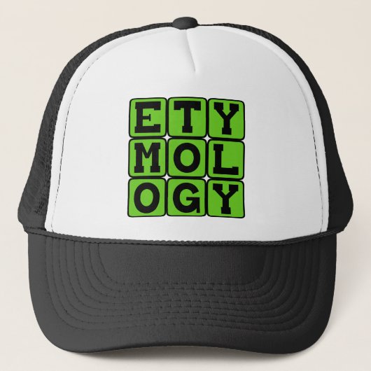 Casquette Étymologie, l'étude du langage (Devant)