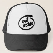 Casquette Evil Inside - 666 - Hail Satan - Cap - Truckercap (Devant)