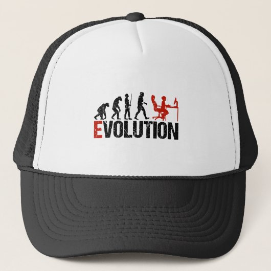 Casquette Evolution Computer Nerd Geek Humor Funny (Devant)