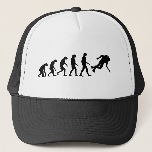 Casquette Évolution de la plongée sous-marine (Devant)