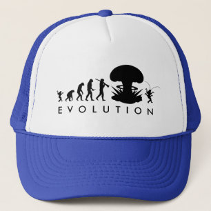 Casquette Evolution de l'homme et du cafard amusant Graphiqu