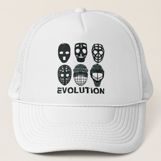 Casquette Évolution du masque de gardien de hockey (Devant)