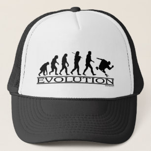 Casquette Évolution - faisant de la planche à roulettes -