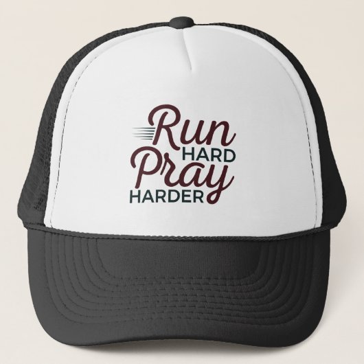 Casquette Exécuter hard Pray Harder Runner Christian (Devant)