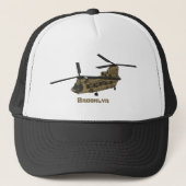 Casquette Exemple d'hélicoptère militaire Chinook (Devant)