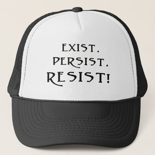 Casquette Exist. Persist. Resist! (Devant)