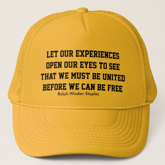 Casquette Expérience afro-américaine (Devant)