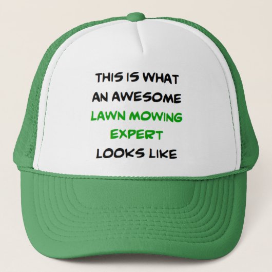 Casquette expert du tondeuse à gazon, génial (Devant)