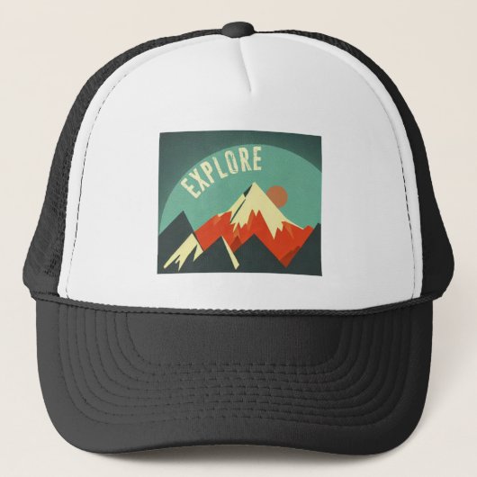 Casquette Explorez les montagnes (Devant)