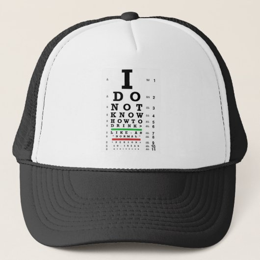 Casquette Eye Exam - Cadeaux Sober Hommes Femmes (Devant)
