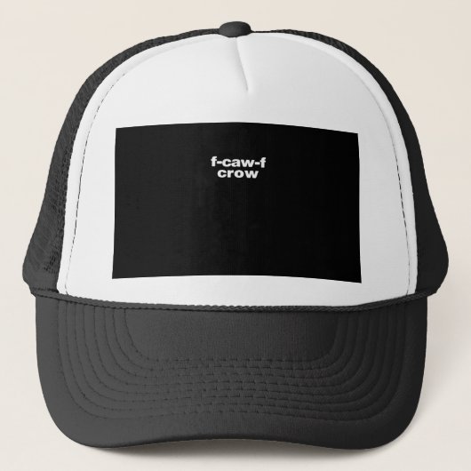 Casquette F-Caw-F Corbeau Drôle Corbeau Rétro Classique (Devant)