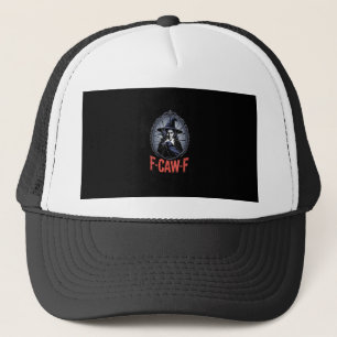 Casquette F-Caw-F Corbeau Drôle Gothique Lune Oiseau Hallowe