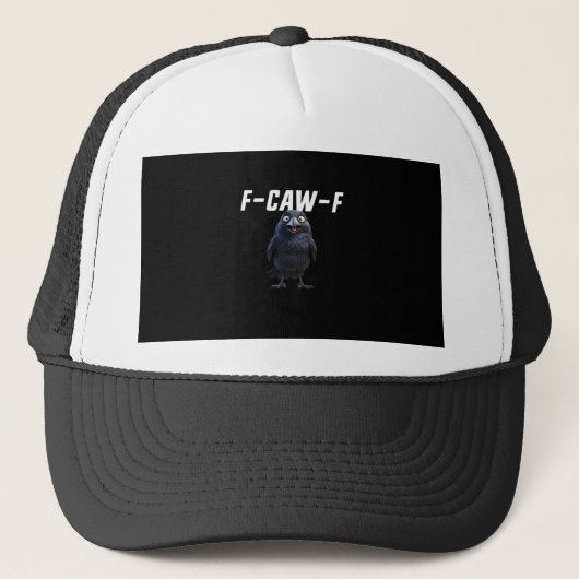 Casquette F Caw F Corbeau Style Créatif Amusant (Devant)