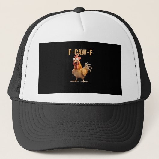 Casquette F Caw F Funny Chicken Humor Rooster Meme Classic (Devant)