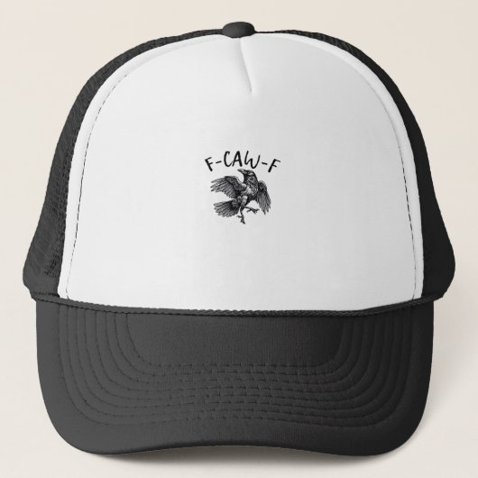Casquette F Caw F Funny Crow Vintage Graphic (Devant)