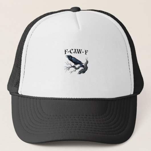 Casquette F-Caw-F Oiseau Drôle Corbeau (Devant)