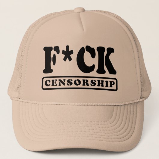 CASQUETTE F*CK CENSORSHIP (Devant)