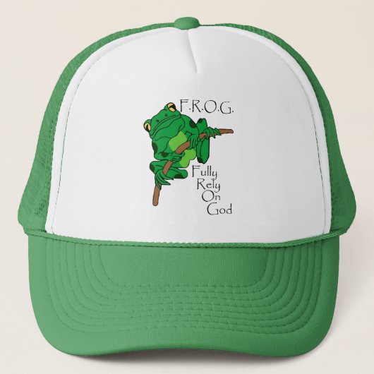 Casquette F.R.O.G. Comptez entièrement sur Dieu #1 (Devant)